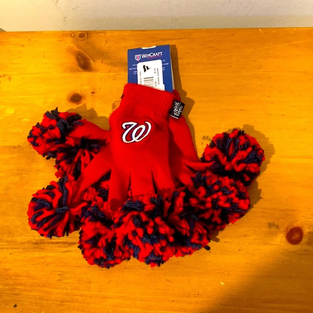 Washington Nationals MLB Team spirit Fingerz Gloves Mittens One Size Fits Most